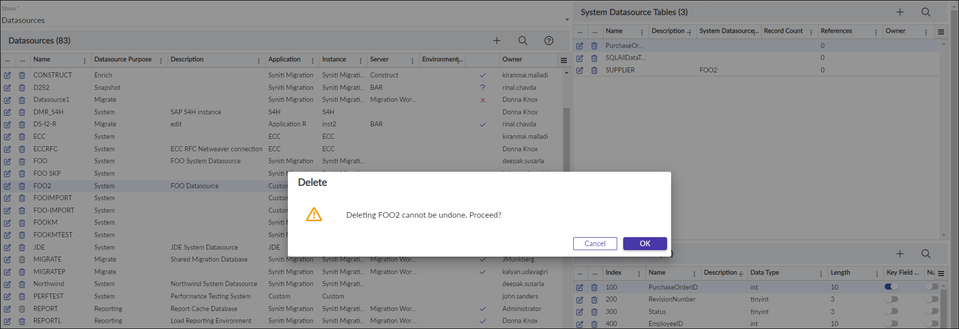 Adding & Editing Datasources