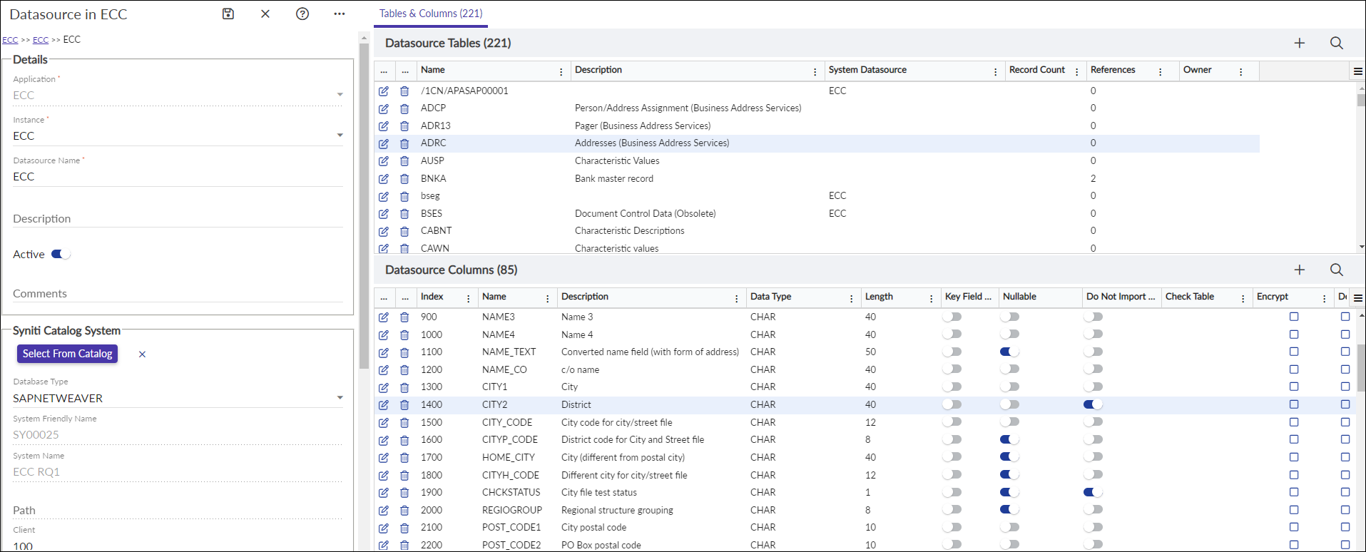 Adding & Editing Tables or Columns